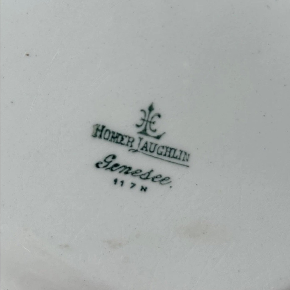 Antique Homer Laughlin Genesee Oval Platter 11.5" Gold Rose 1917 China Plate - Picture 3 of 7